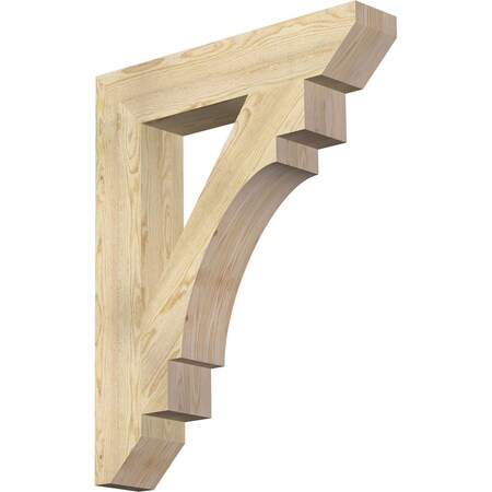 Ekena Millwork Merced Slat Rough Sawn Bracket, Douglas Fir, 6"W x 32"D x 40"H BKT06X32X40MRC06RDF